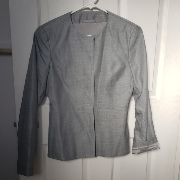 Gray MaxMara Jacquard Jacket Blazer - Picture 1 of 4